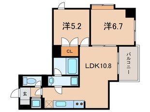 gala小倉の物件間取画像